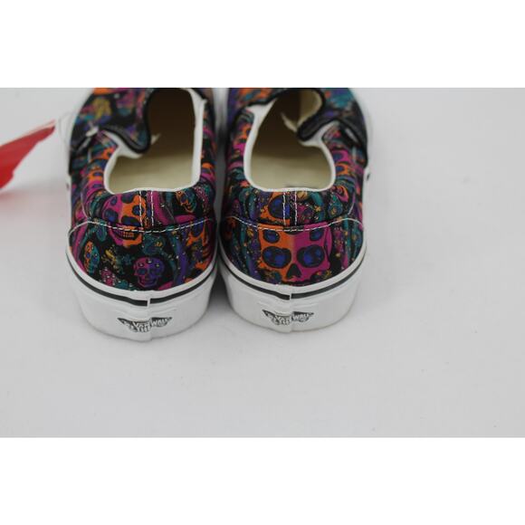 Vans Slip On Mushroom Skull Trippy Drip Psychedelic Mens 8 Womens 9.5 NEW main image 4
